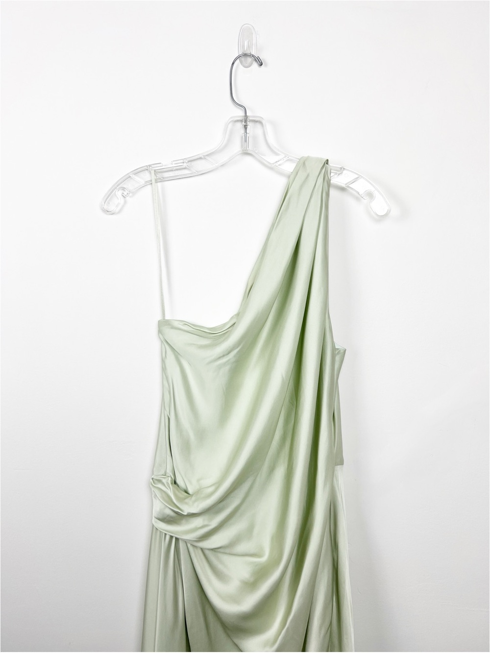 A.L.C. Aster One-Shoulder Gown in Spearmint 8 - Picture 5 of 10